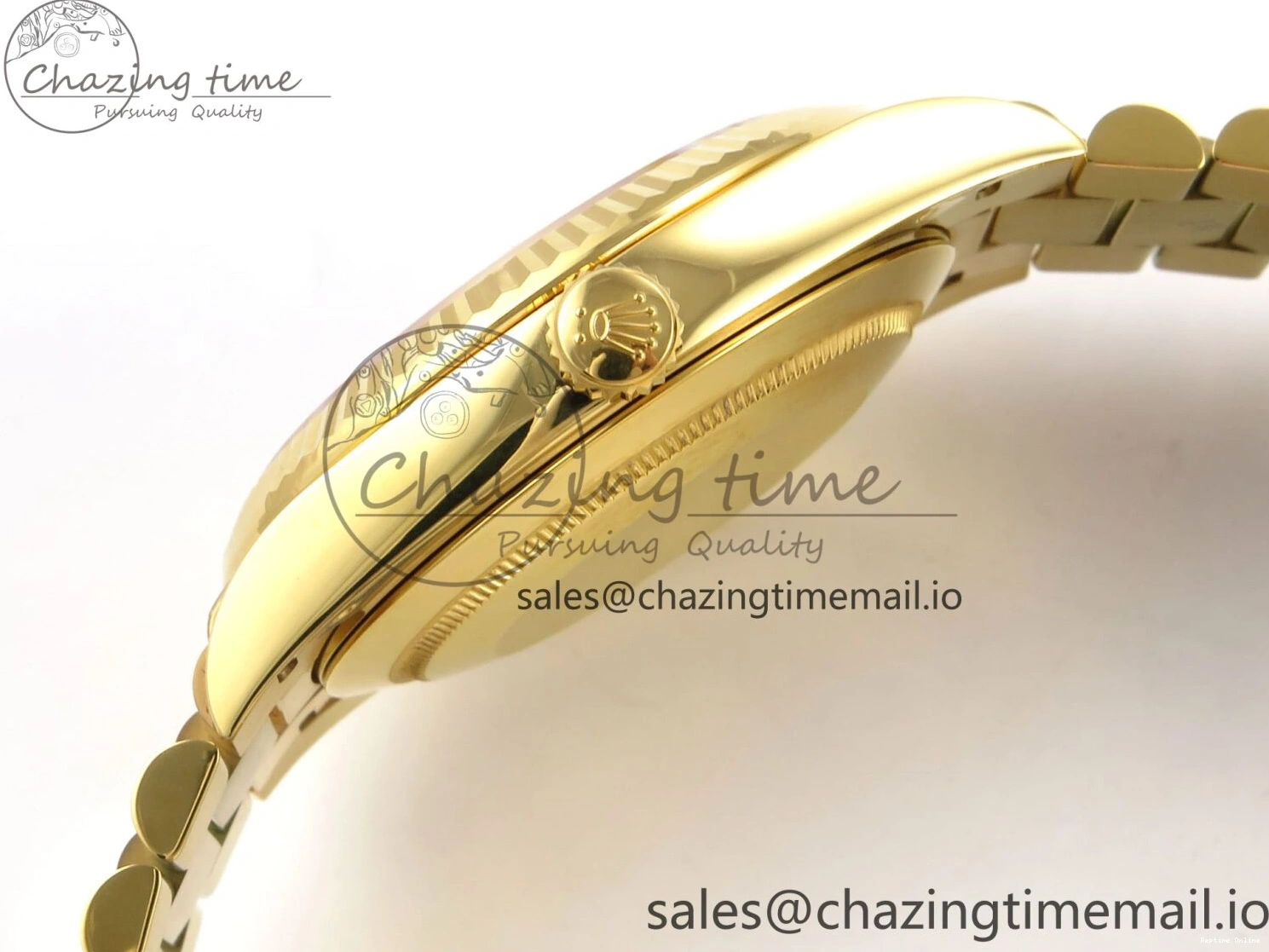 0508 Tailored Day Date 40 YG 228238 THBF 1:1 Best Edition YG Dial on President Bracelet VR3255 (Gain Weight) 952